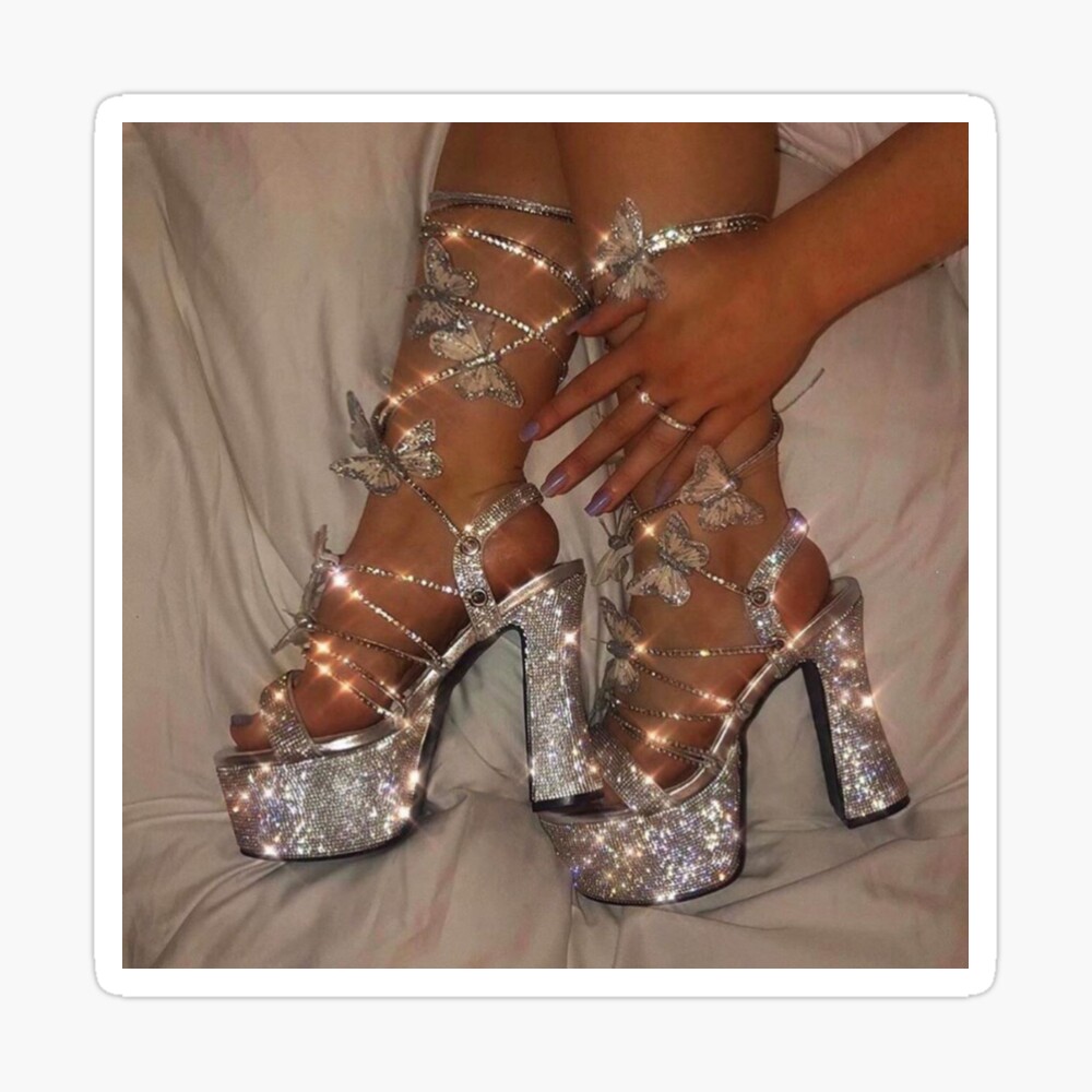 butterfly diamond heels