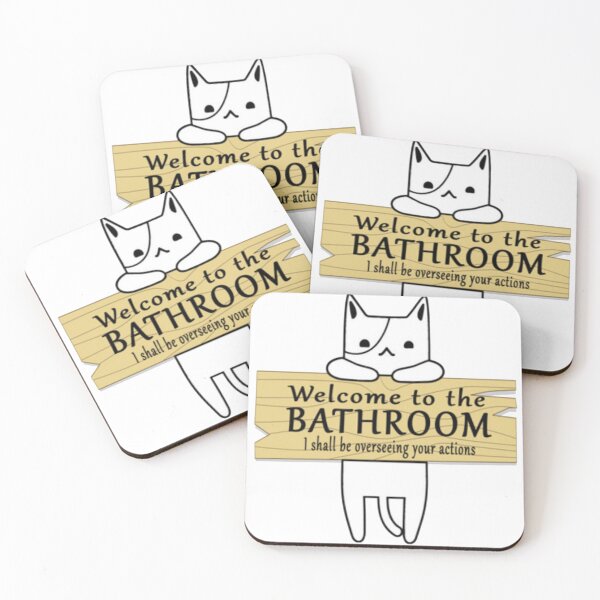 Item preview, Cat Welcome Sign designed and sold by SvenNacht.