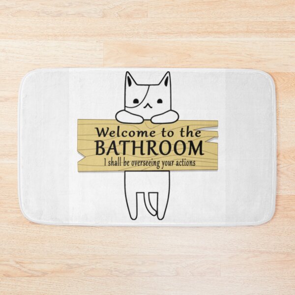 Item preview, Cat Welcome Sign designed and sold by SvenNacht.