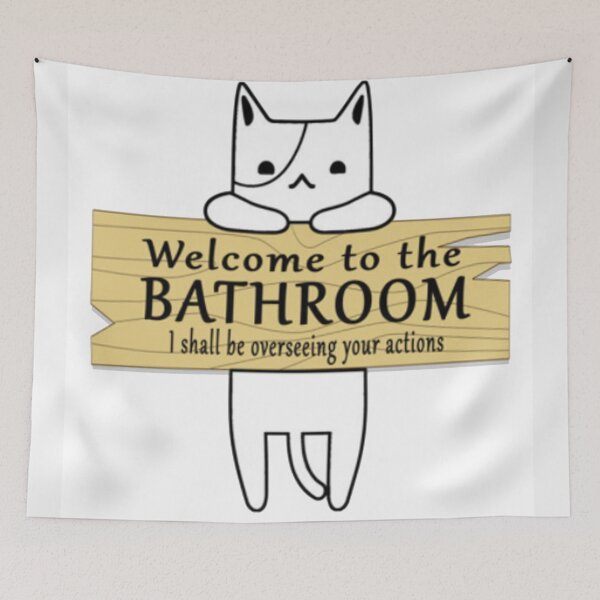 Item preview, Cat Welcome Sign designed and sold by SvenNacht.