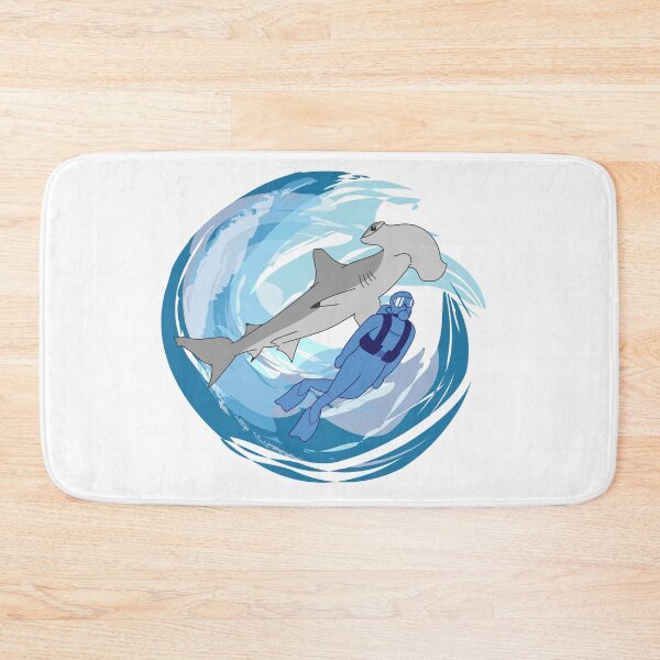 Item preview, Hammerhead Shark and Diver designed and sold by SHARK ERAU.