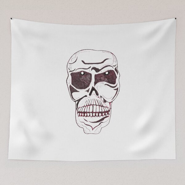 Item preview, Skull Hand Drawn White Background designed and sold by H3designs.