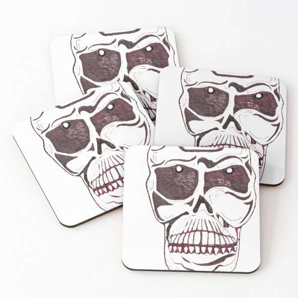 Item preview, Skull Hand Drawn White Background designed and sold by H3designs.
