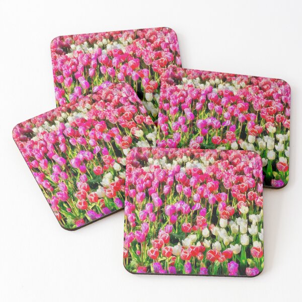 Item preview, Pink White and Purple Tulip Medley designed and sold by SeaChangeDesign.