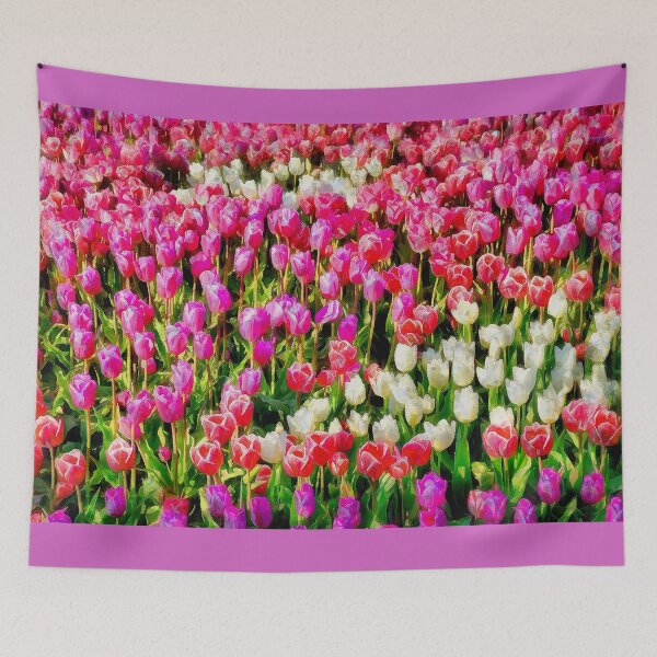 Item preview, Pink White and Purple Tulip Medley designed and sold by SeaChangeDesign.