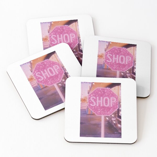 Item preview, Pink Glitter Shop Sign designed and sold by allymadethis.