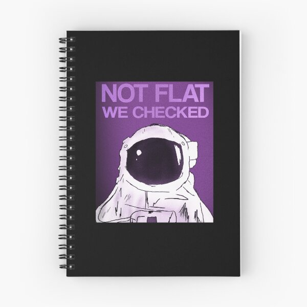 Item preview, Not Flat We Checked - Purple designed and sold by OooiChris.
