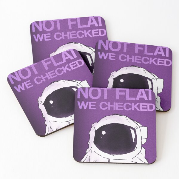 Item preview, Not Flat We Checked - Purple designed and sold by OooiChris.