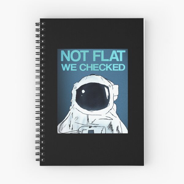 Item preview, Not Flat We Checked - Blue designed and sold by OooiChris.