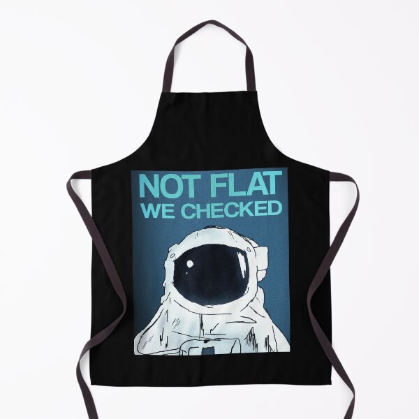 Item preview, Not Flat We Checked - Blue designed and sold by OooiChris.