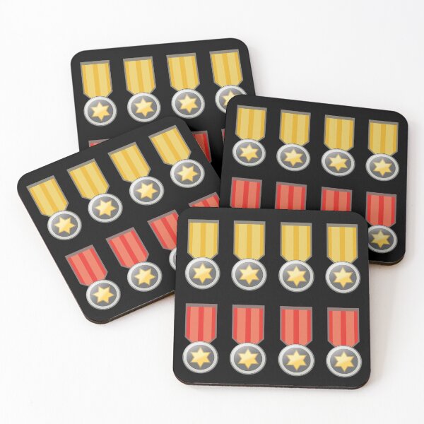 Item preview, Achievement Award Medal Emoji Icons designed and sold by artado.