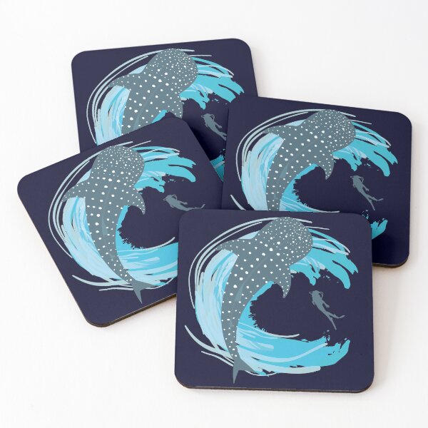 Item preview, Whale Shark and Diver (Navy) designed and sold by SHARK ERAU.