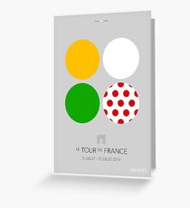 The Jerseys : Tour de France 2014 Greeting Card