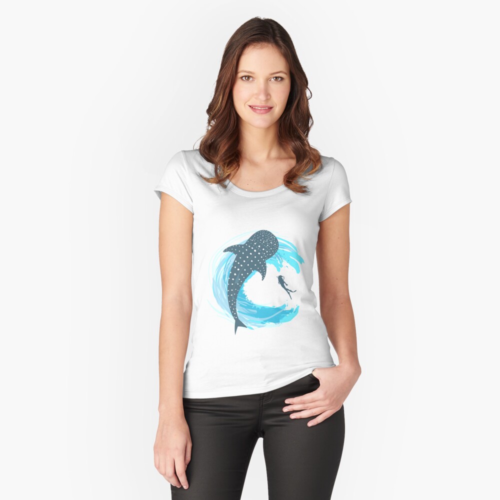 Item preview, Fitted Scoop T-Shirt designed and sold by sharkerau.