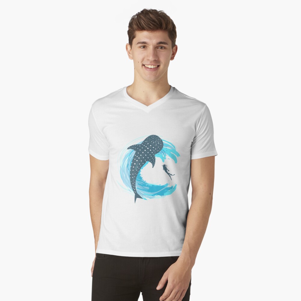 Item preview, V-Neck T-Shirt designed and sold by sharkerau.