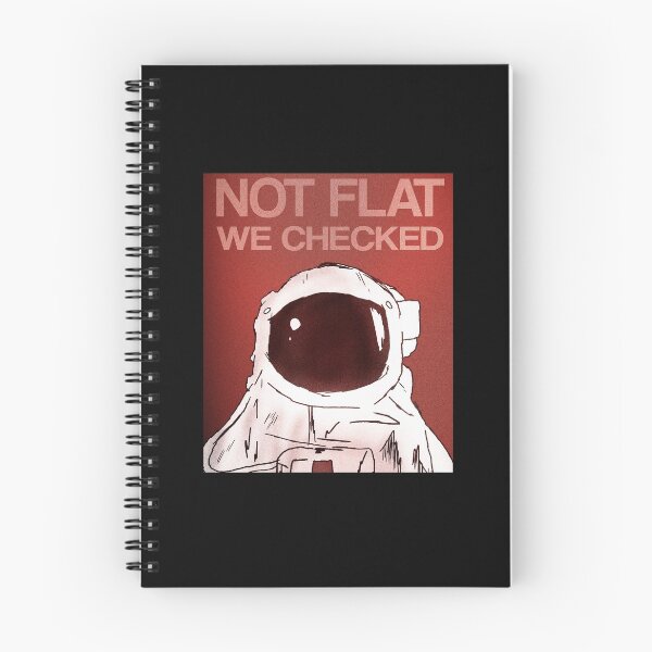 Item preview, Not Flat We Checked - Dark Red designed and sold by OooiChris.