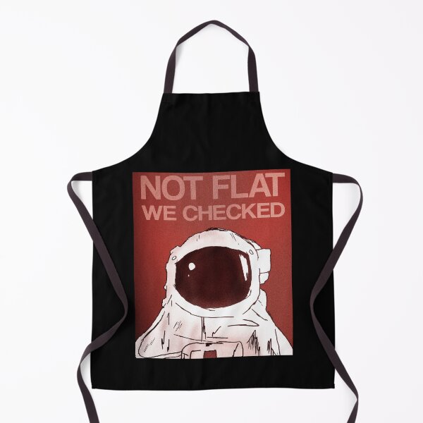 Item preview, Not Flat We Checked - Dark Red designed and sold by OooiChris.