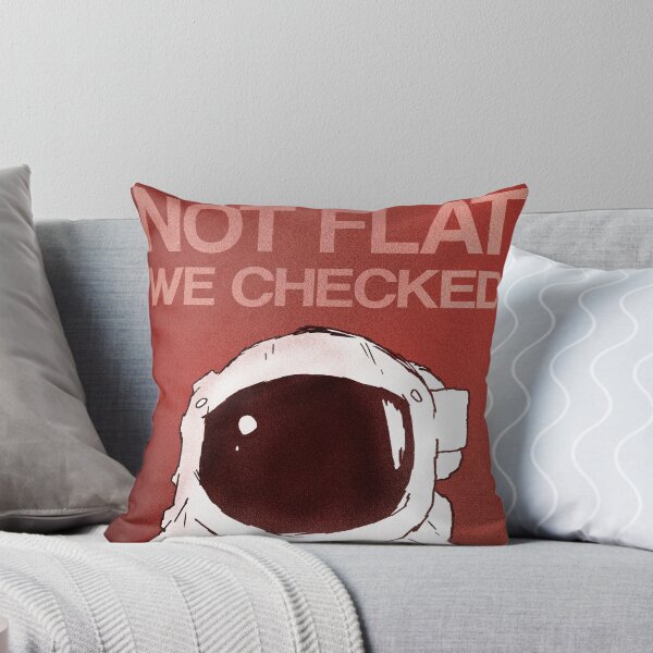 Item preview, Not Flat We Checked - Dark Red designed and sold by OooiChris.