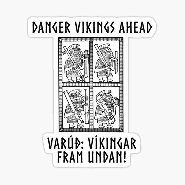 Item preview, Danger Vikings Ahead designed and sold by Vikingverse.