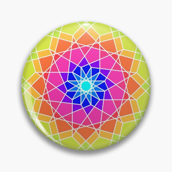 Item preview, Bright Waldorf Star Mandala designed and sold by 13thWiTCH.