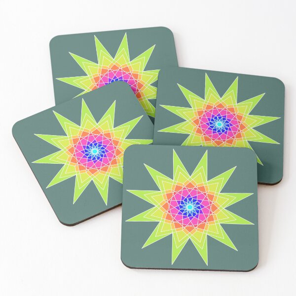 Item preview, Bright Waldorf Star Mandala designed and sold by 13thWiTCH.
