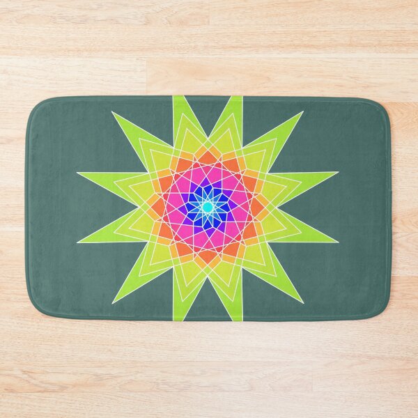 Item preview, Bright Waldorf Star Mandala designed and sold by 13thWiTCH.