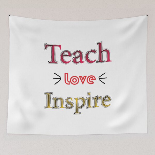 Item preview, Teach Love Inspire Tshirt, Teacher Shirts for Elementary School, Teacher Appreciation Gifts designed and sold by KARTICK DUTTA.