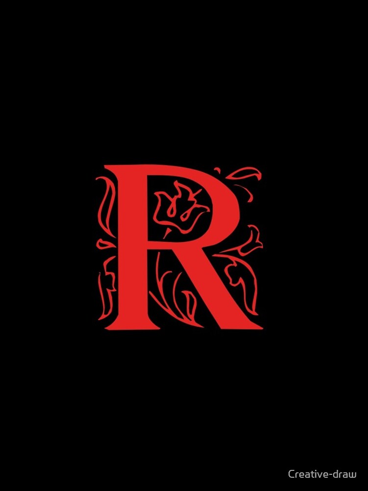 Thumbnail 4 of 4, iPhone Case, Initial monogram R designed and sold by Creative-draw.