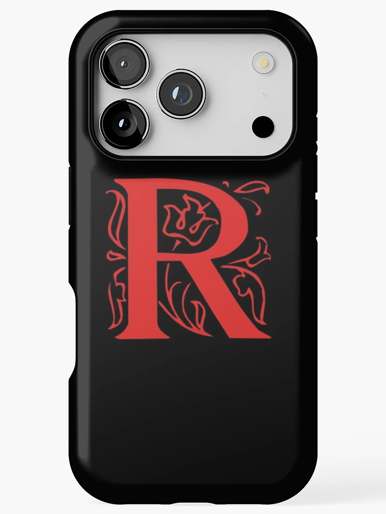 Thumbnail 1 of 4, iPhone Case, Initial monogram R designed and sold by Creative-draw.
