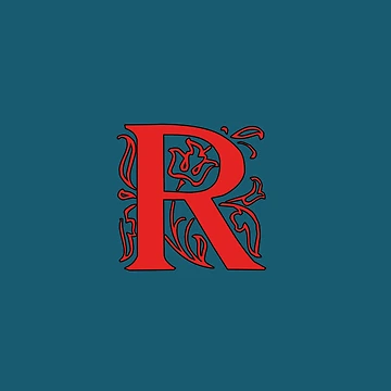 Artwork thumbnail, Initial monogram R by Creative-draw