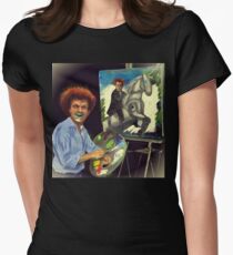 Steve Brule paints Women's Fitted T-Shirt