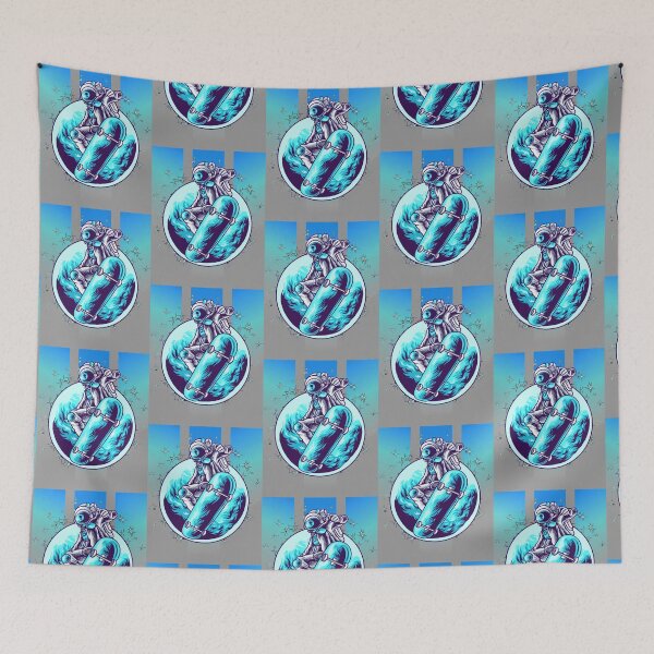 Item preview, Space Skater - Blu designed and sold by GamerGeekMedia.