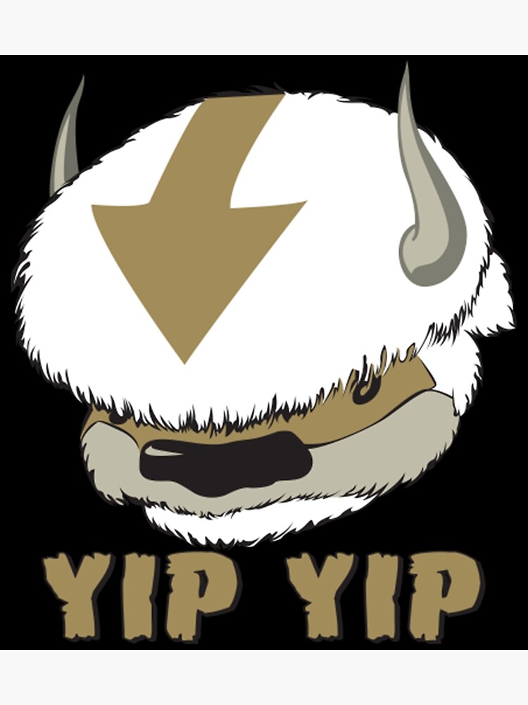 Yip Yip Appa Avatar The Last Airbender Poster For Sale By Williammoon Redbubble 