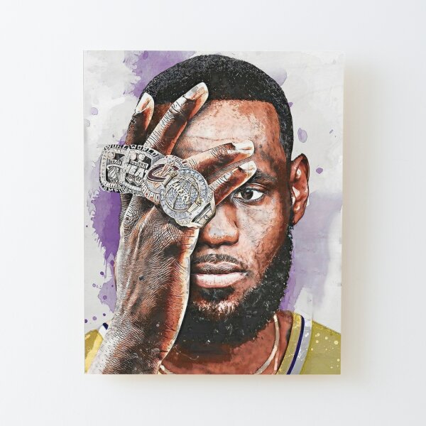 Illustration Wallpaper LeBron Photographic Print for Sale by kartinah09