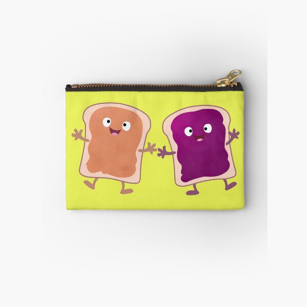 Item preview, Cute peanut butter and jelly sandwich cartoon designed and sold by FrogFactory.