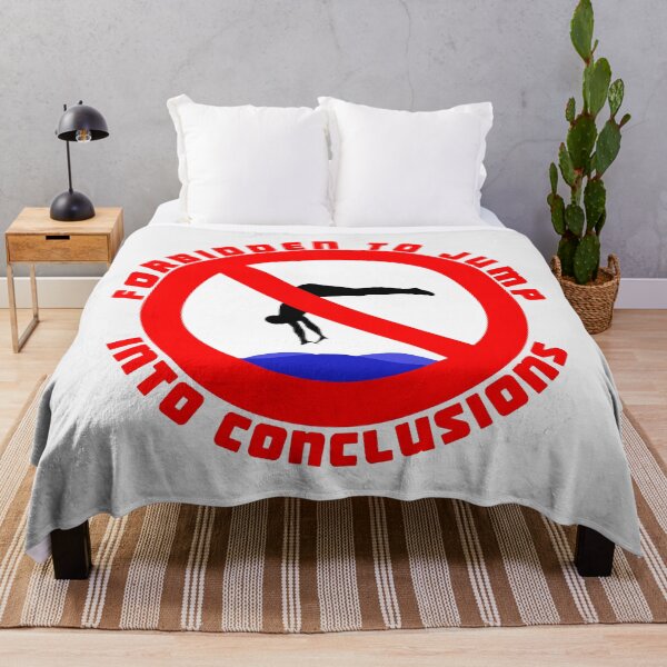 Item preview, Forbidden to Jump into Conclusions designed and sold by daniloramirezcr.