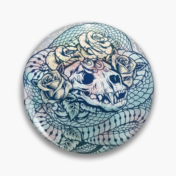 Item preview, Snake Skull Rose Tattoo designed and sold by ShaireProd.