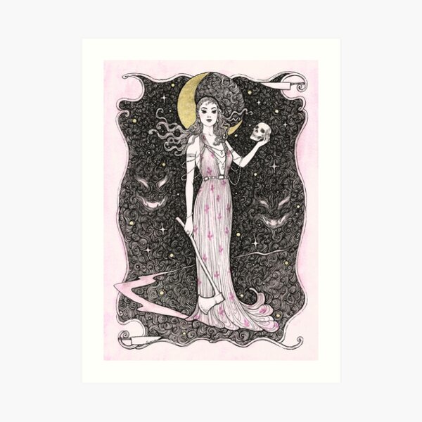 Dama do Horror Art Print