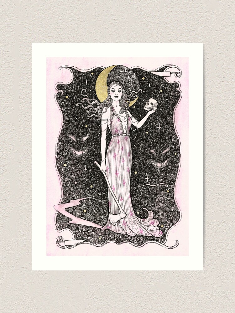 Alternate view of Dama do Horror Art Print