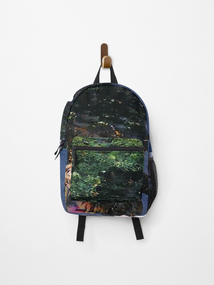 Thumbnail 1 of 3, Backpack, Abstract Floating Flower designed and sold by BioDigital-Jazz.