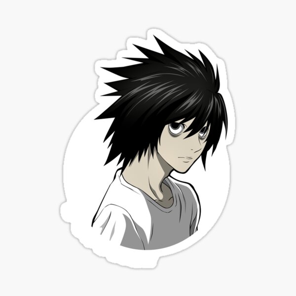 L And kira Art Detch Love Note L Shirt Sticker