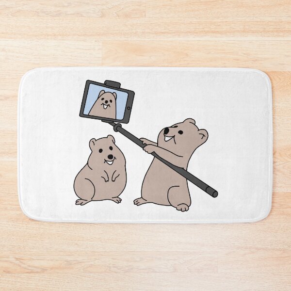 Item preview, Cartoon Quokka taking a selfie designed and sold by line-on-line.