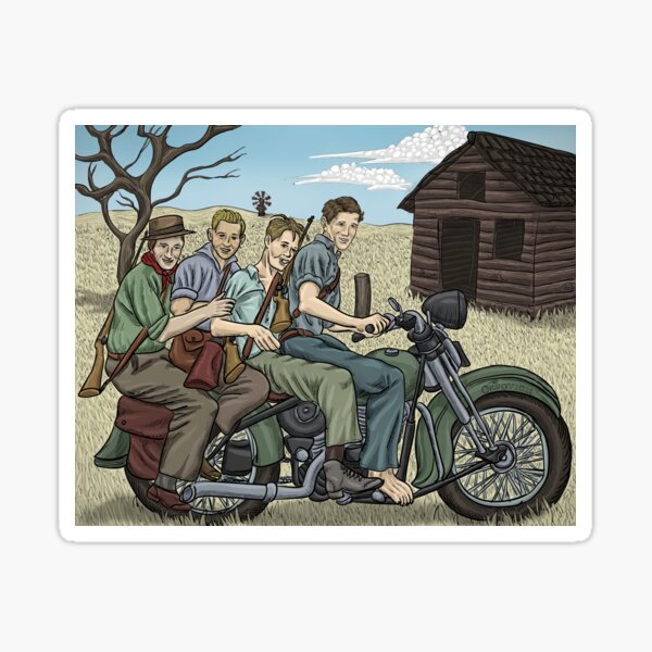 Dad with the Gang Sticker