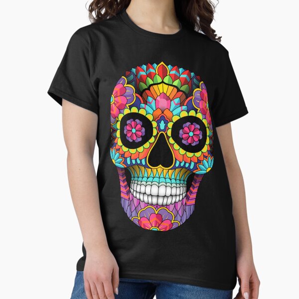 Item preview, sugar skull full colors designed and sold by cat poe.