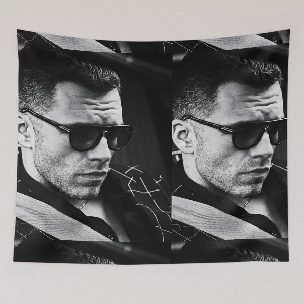 Item preview, Sebastian Stan Blankets | Sebastian Stan Stickers | Sebastian Stan iphone Cases designed and sold by momenus.