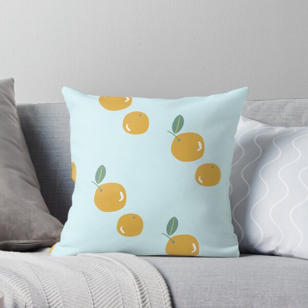 Item preview, Summer Vibe Cute Orange With Blue Background designed and sold by Sohee Jin.