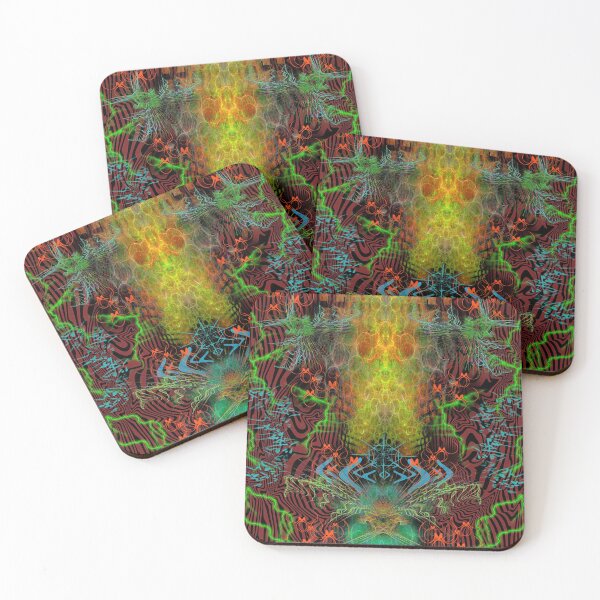 Item preview, The Warmth of Swamp Thunder (abstract, experimental, psychedelic, warm colors) designed and sold by Discordant Dreams Art.