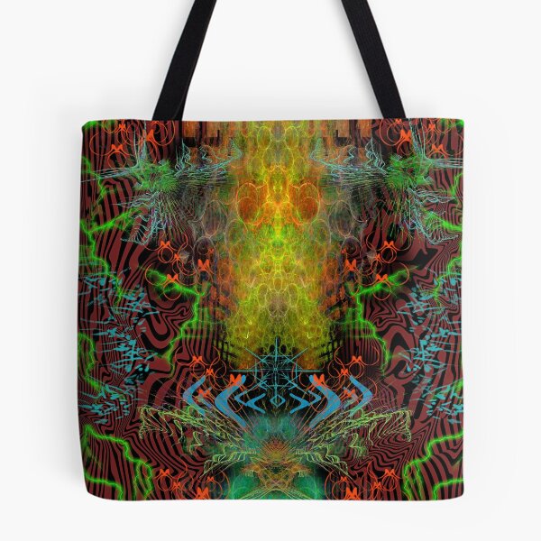 Item preview, The Warmth of Swamp Thunder (abstract, experimental, psychedelic, warm colors) designed and sold by Discordant Dreams Art.