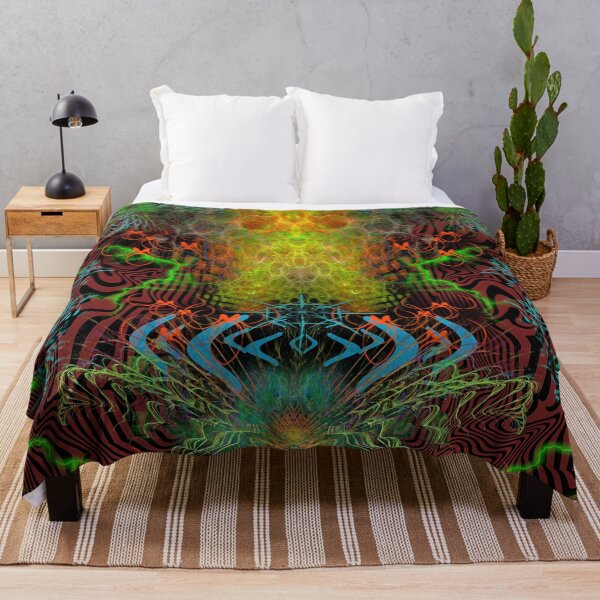 Item preview, The Warmth of Swamp Thunder (abstract, experimental, psychedelic, warm colors) designed and sold by Discordant Dreams Art.