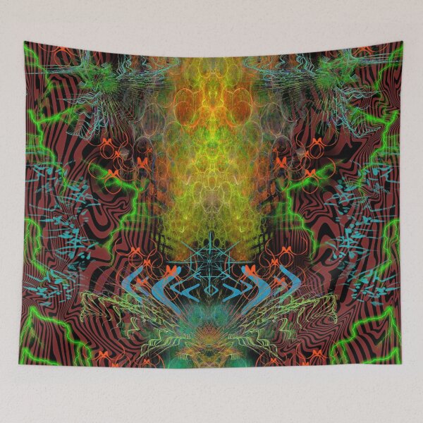 Item preview, The Warmth of Swamp Thunder (abstract, experimental, psychedelic, warm colors) designed and sold by Discordant Dreams Art.
